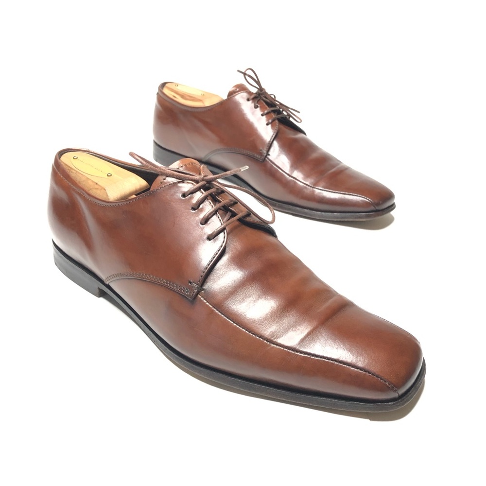 Prada Oxford Derby Lace Up Leather Dress Shoes